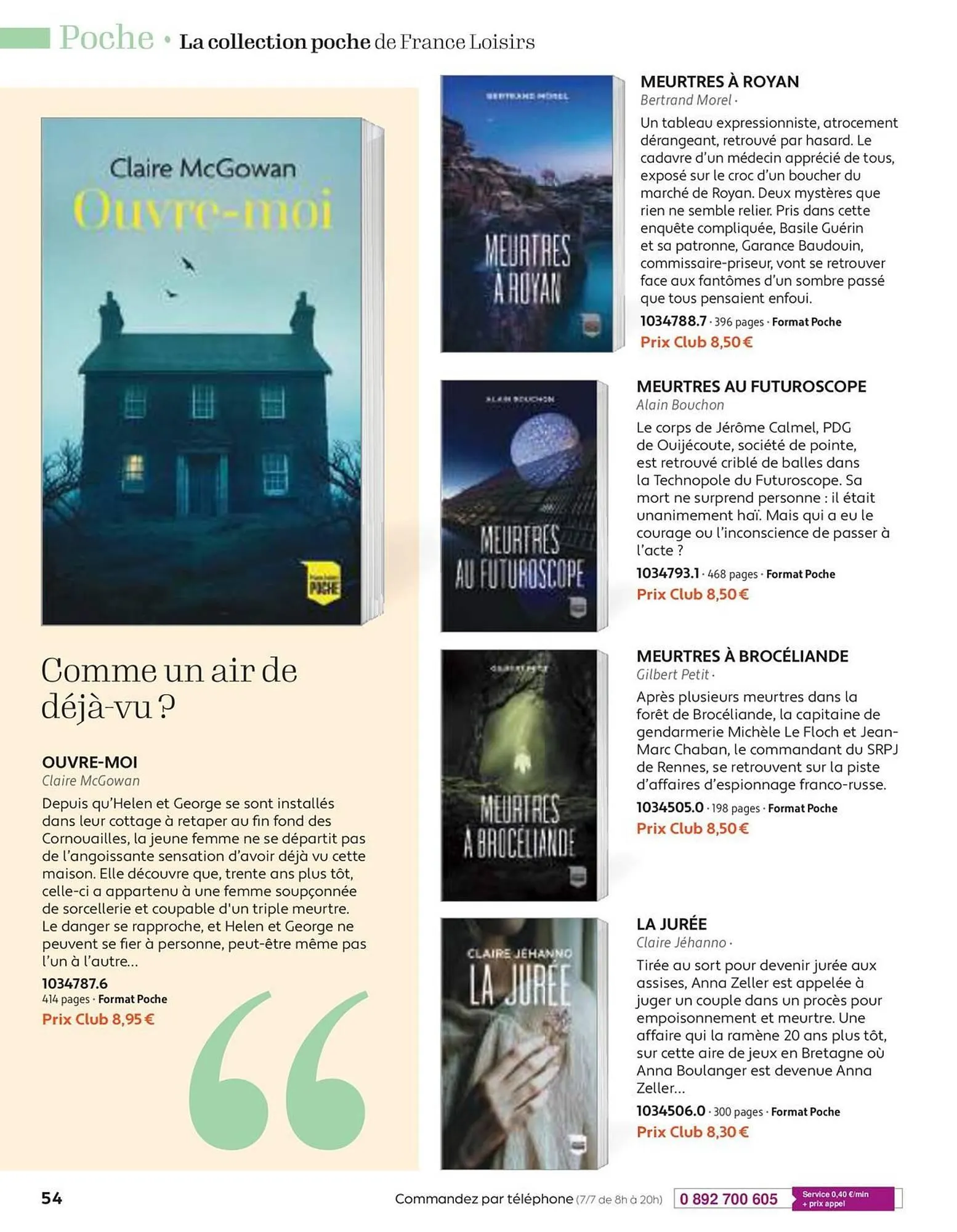 Catalogue France Loisirs du 30 avril au 30 juin 2025 - Catalogue page 54