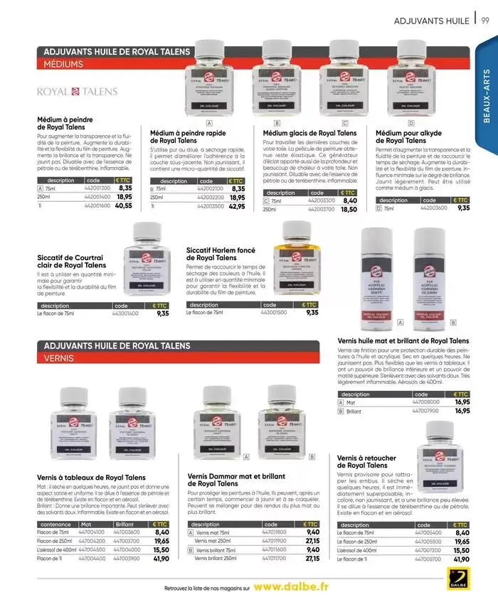 CATALOGUE DALBE 2025 du 27 janvier au 31 décembre 2025 - Catalogue page 101