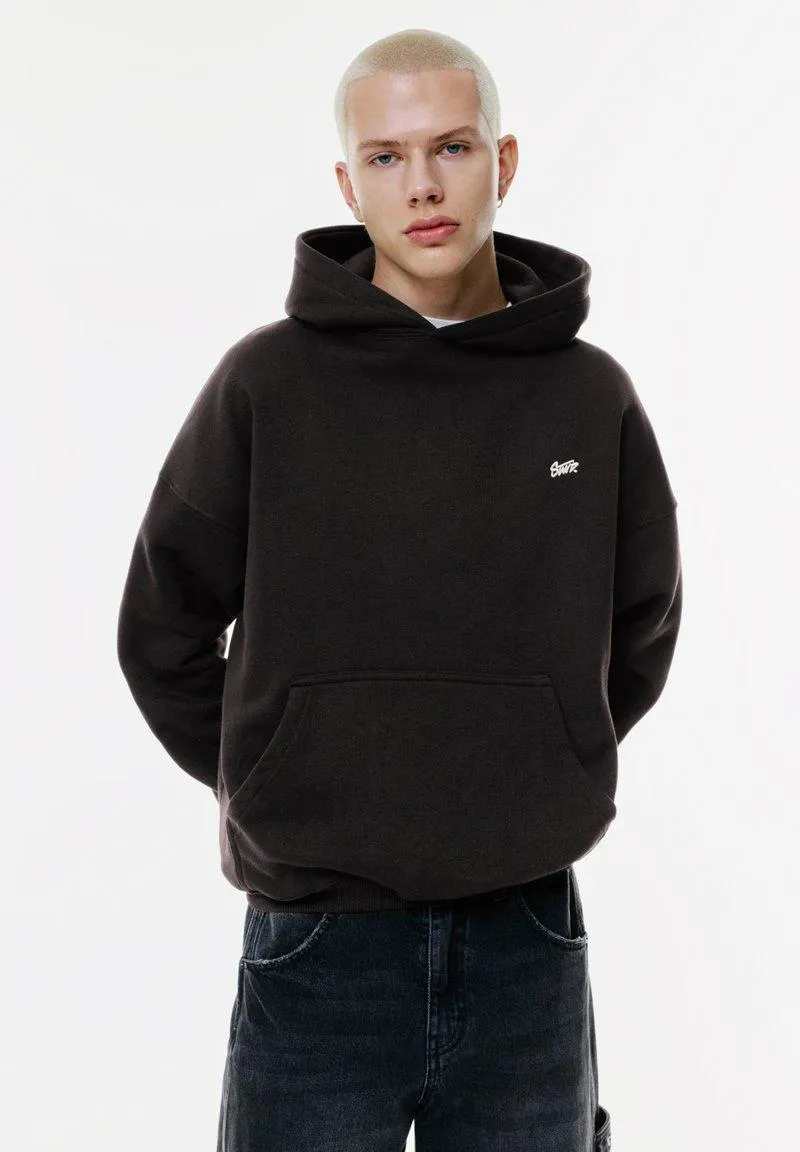 STWD EMBROIDERED LOGO - Sweat à capuche - black