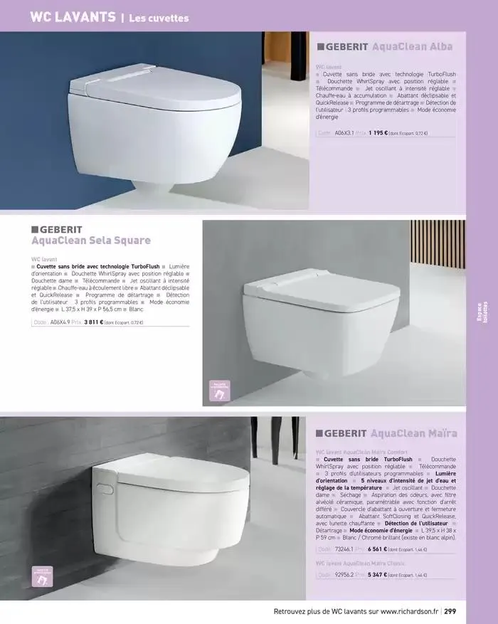 SALLE DE DE BAINS ET CARRELAGE 2025 du 11 avril au 31 décembre 2025 - Catalogue page 301