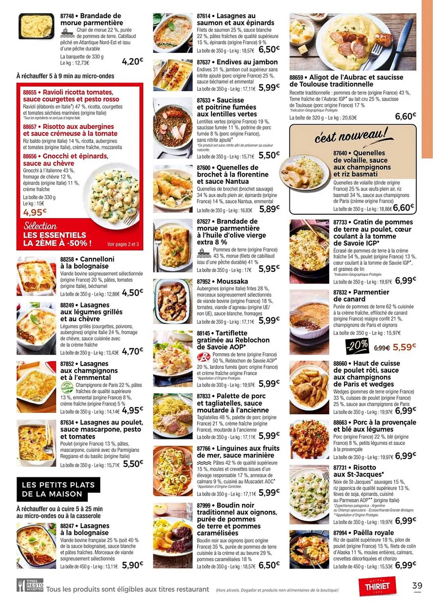 Catalogue Thiriet du 11 juillet au 6 août 2025 - Catalogue page 39