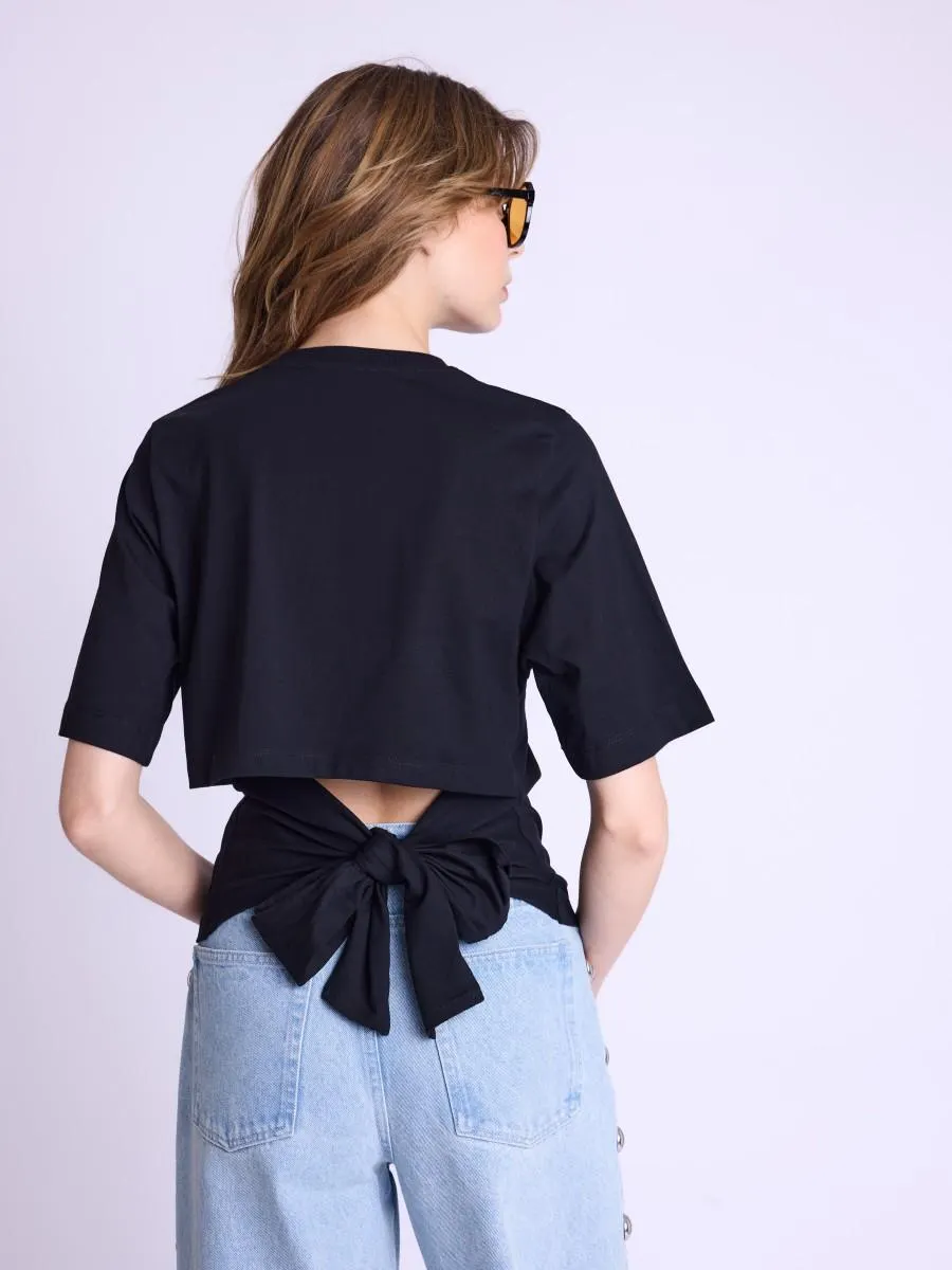 EUNOE | T-shirt dos nu noir