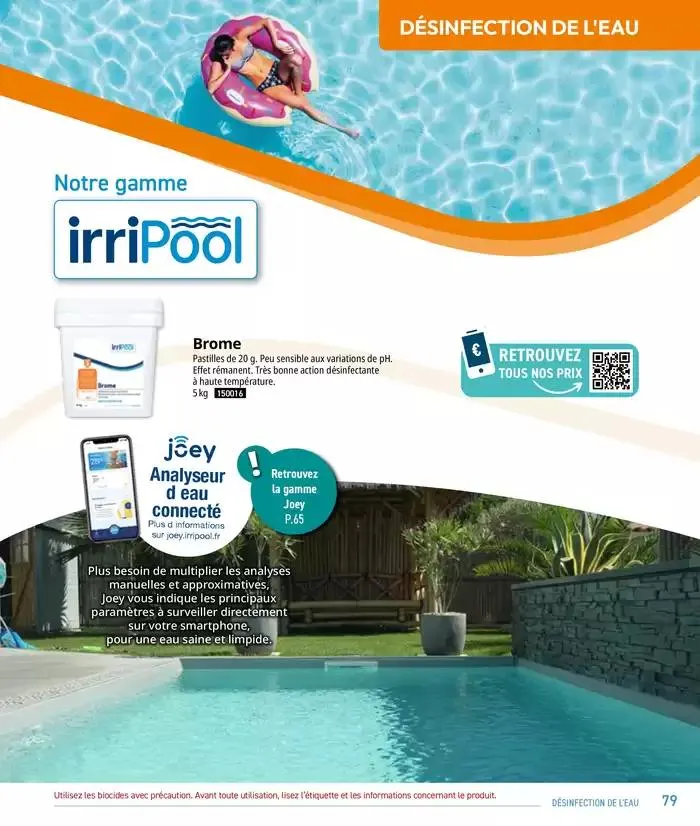 Les plaisir de l'eau Piscine,Spa,Arrosage du 10 mars au 31 décembre 2025 - Catalogue page 79