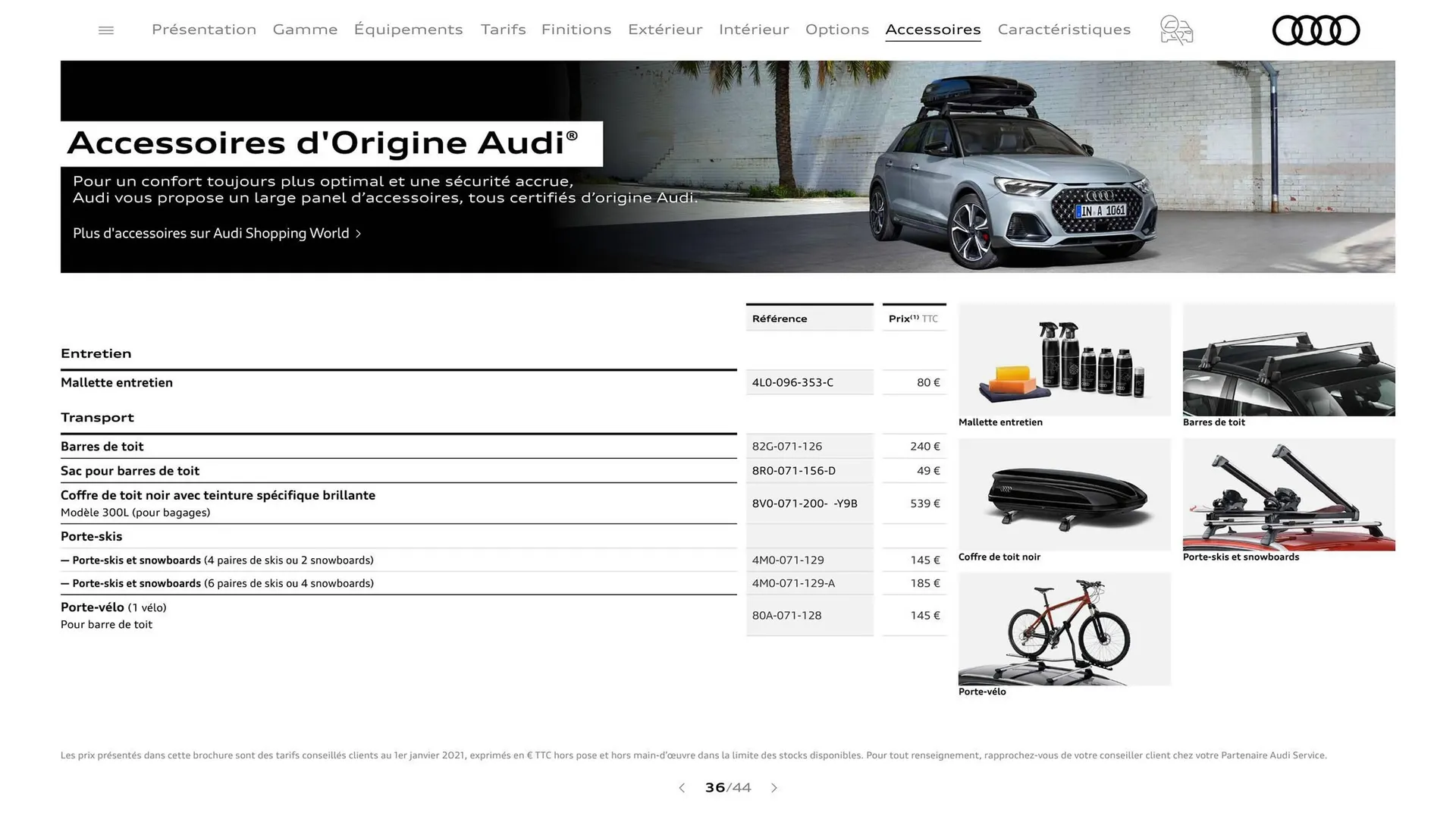 Catalogue Audi du 7 janvier au 31 janvier 2026 - Catalogue page 36