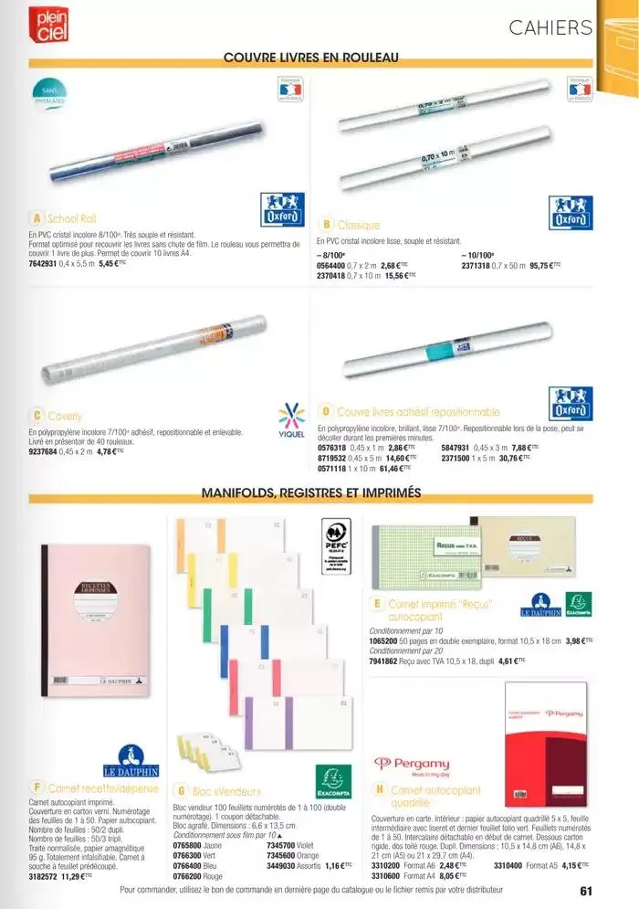 Écoles et loisirs 2025 du 1 janvier au 31 décembre 2025 - Catalogue page 61