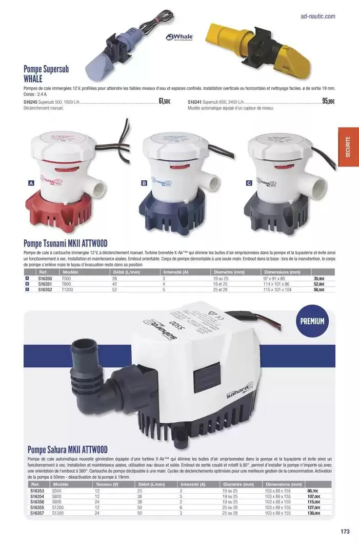 Catalogue Accastillage Diffusion 2025 du 1 janvier au 31 décembre 2025 - Catalogue page 175