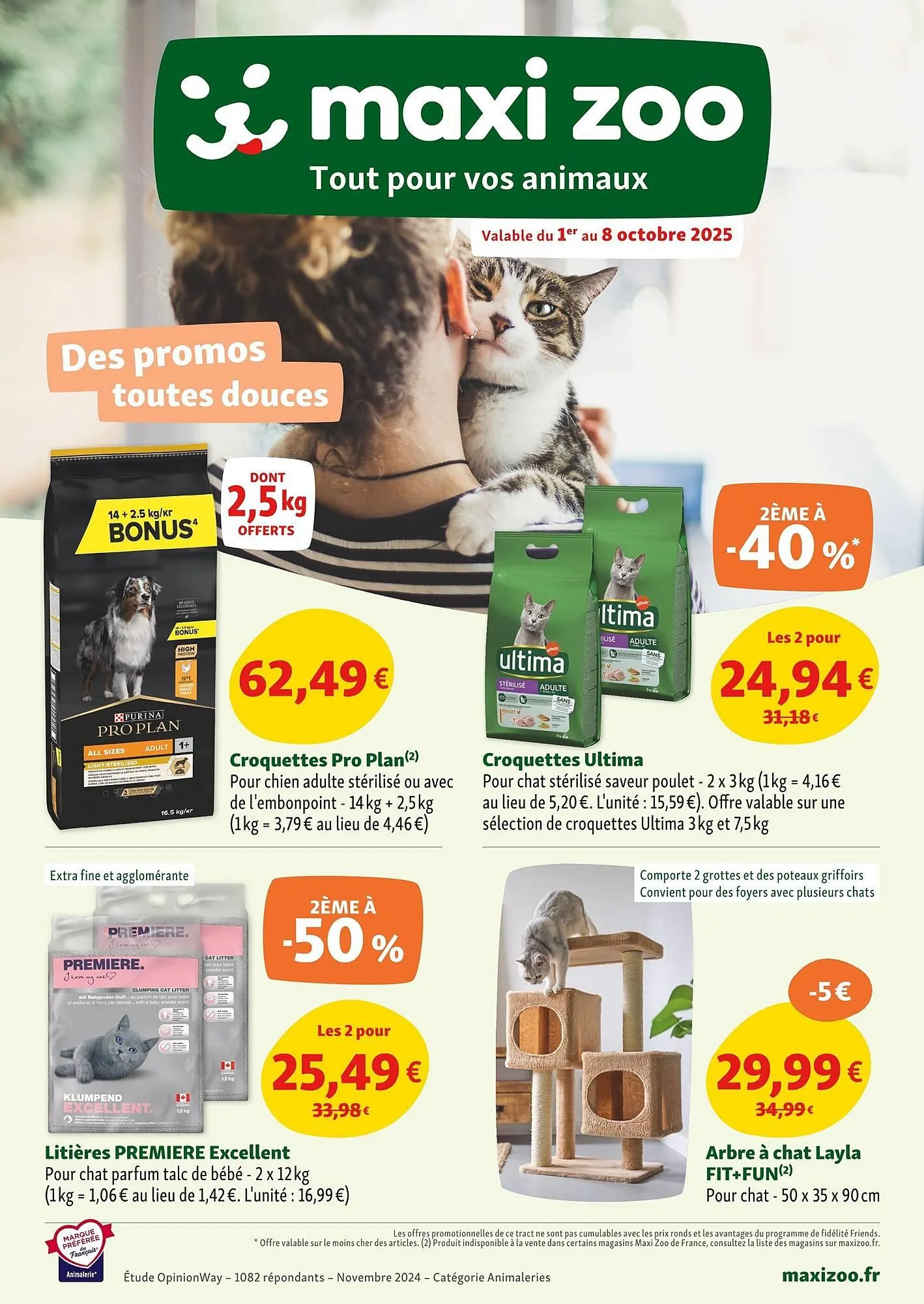 Catalogue Maxi Zoo du 1 octobre au 8 octobre 2025 - Catalogue page 1