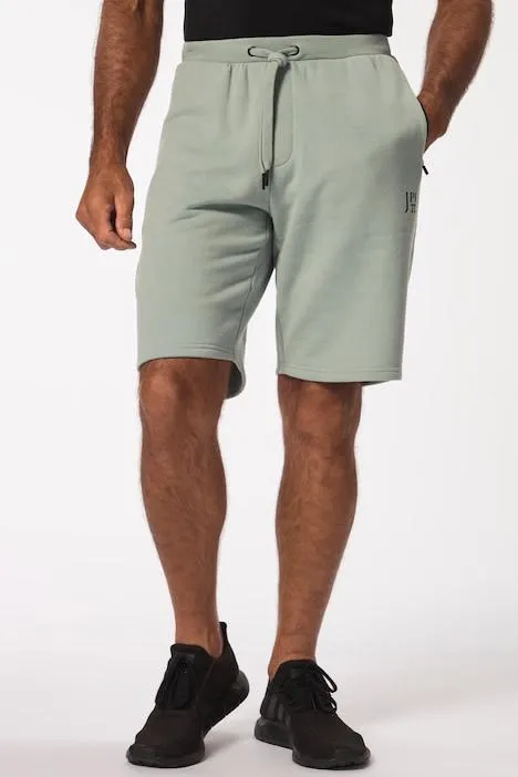 Short de sport en molleton JAY-PI, collection Fitness. Taille élastique et poches zippées