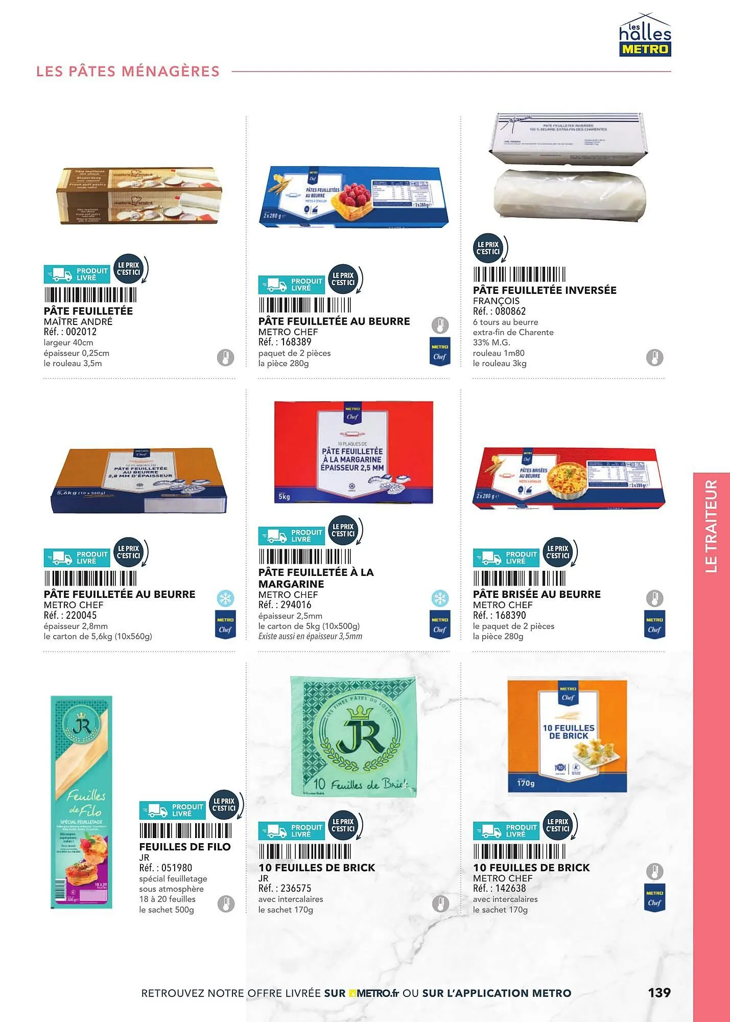 Catalogue METRO du 2 mars au 31 décembre 2025 - Catalogue page 139