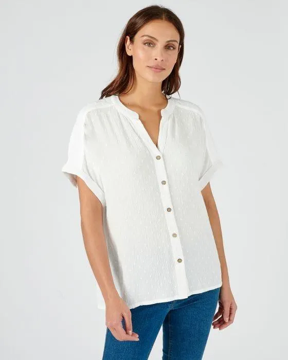 Chemisier crépon *fibres pure viscose Lenzing(TM) EcoVero(TM)