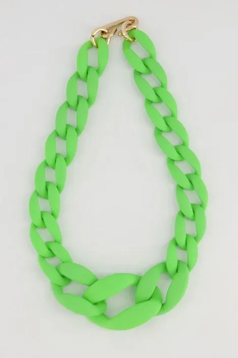 Collier court et imposant, maillons extra-larges