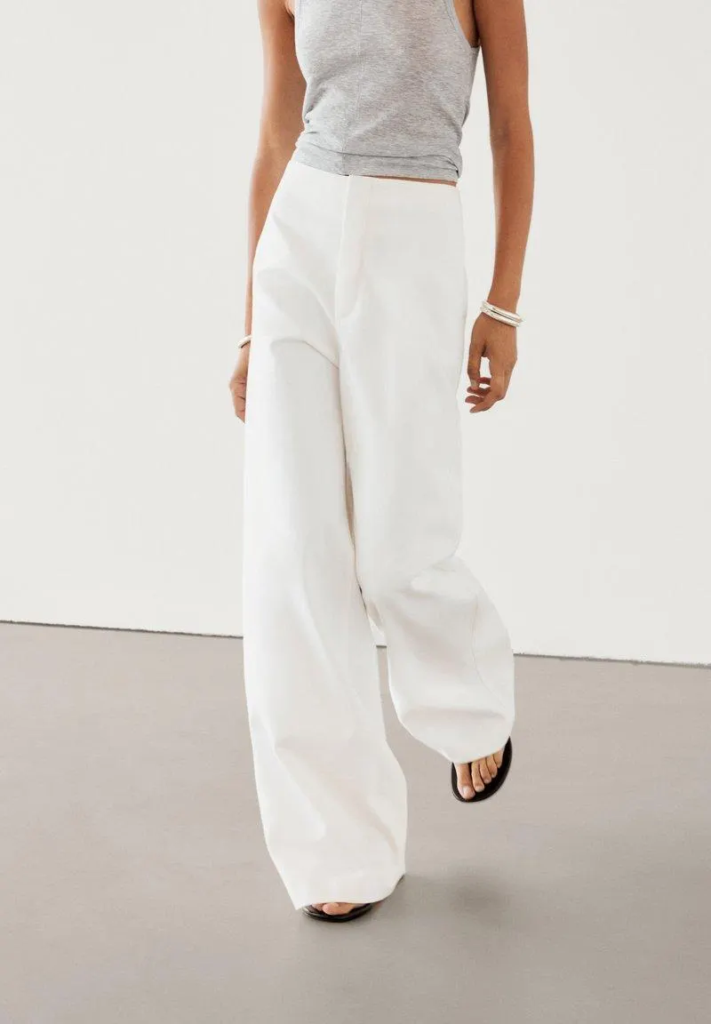 Pantalon classique - white