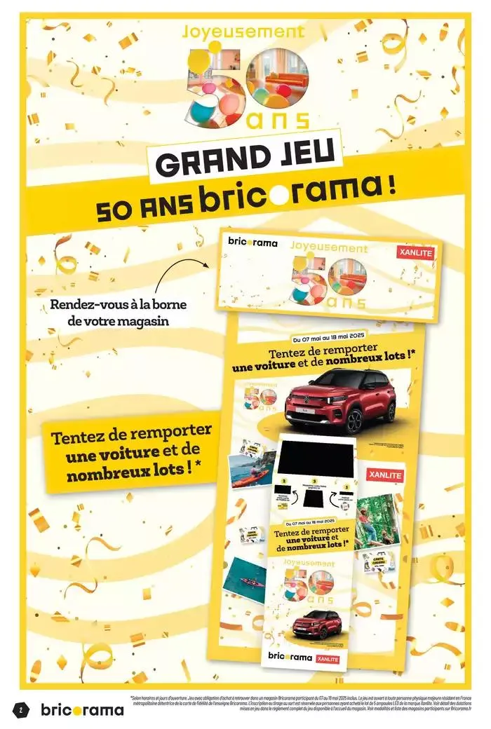 Célébrons les 50 ans Bricorama du 7 mai au 18 mai 2025 - Catalogue page 2