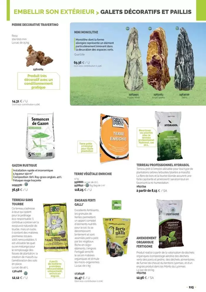 Aménagements Extérieurs 2025 du 30 avril au 31 décembre 2025 - Catalogue page 115