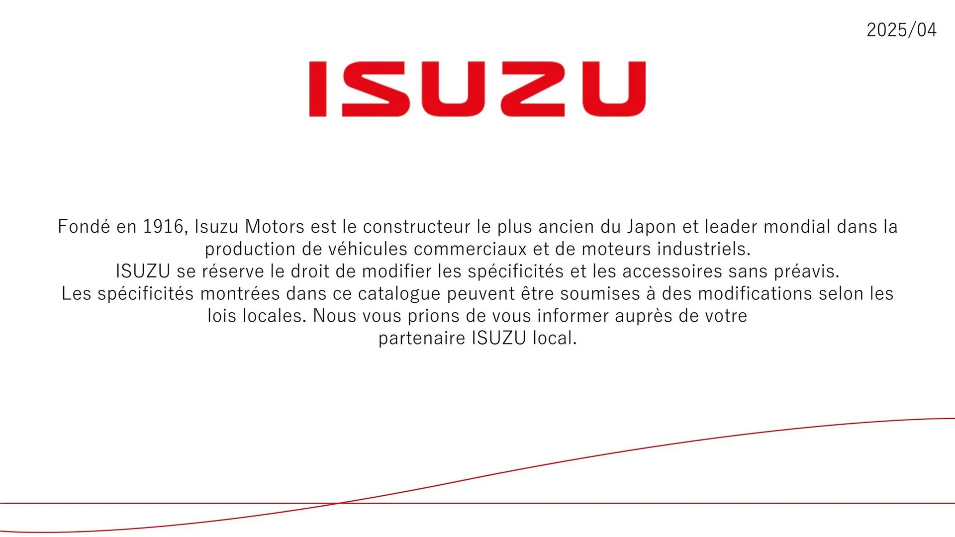 Catalogue Isuzu du 11 novembre au 30 avril 2026 - Catalogue page 31