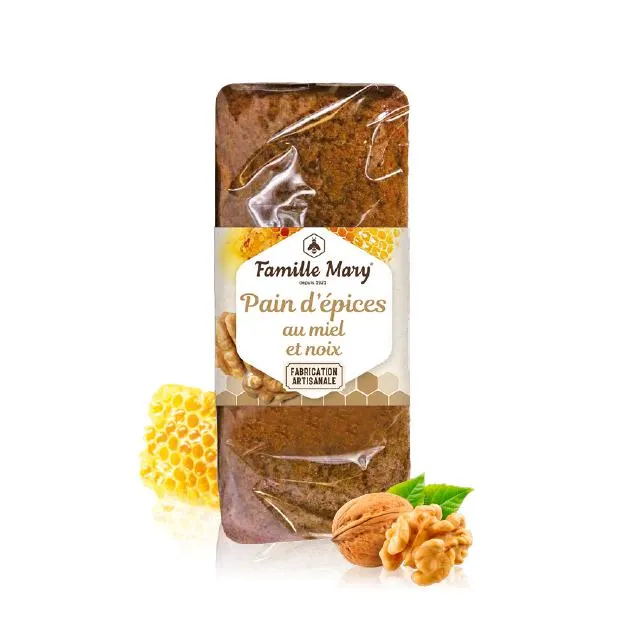 Pain d'épices au miel et noix
