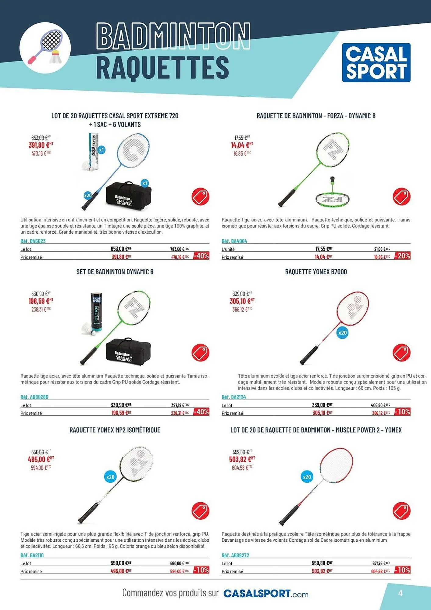 Catalogue Casal Sport du 30 avril au 31 décembre 2025 - Catalogue page 4