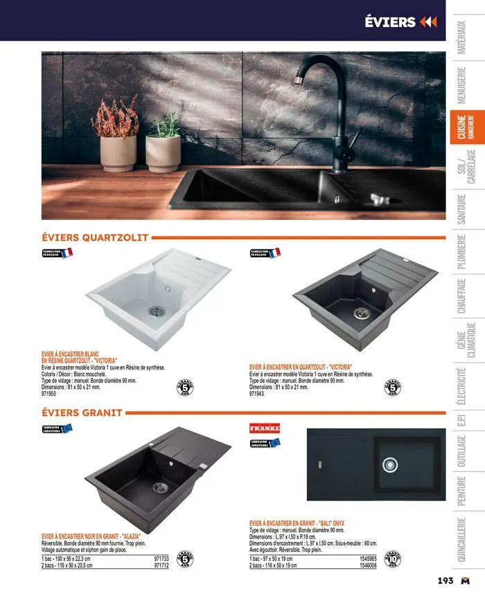 Guide produits 2024 du 15 mars au 31 décembre 2024 - Catalogue page 193