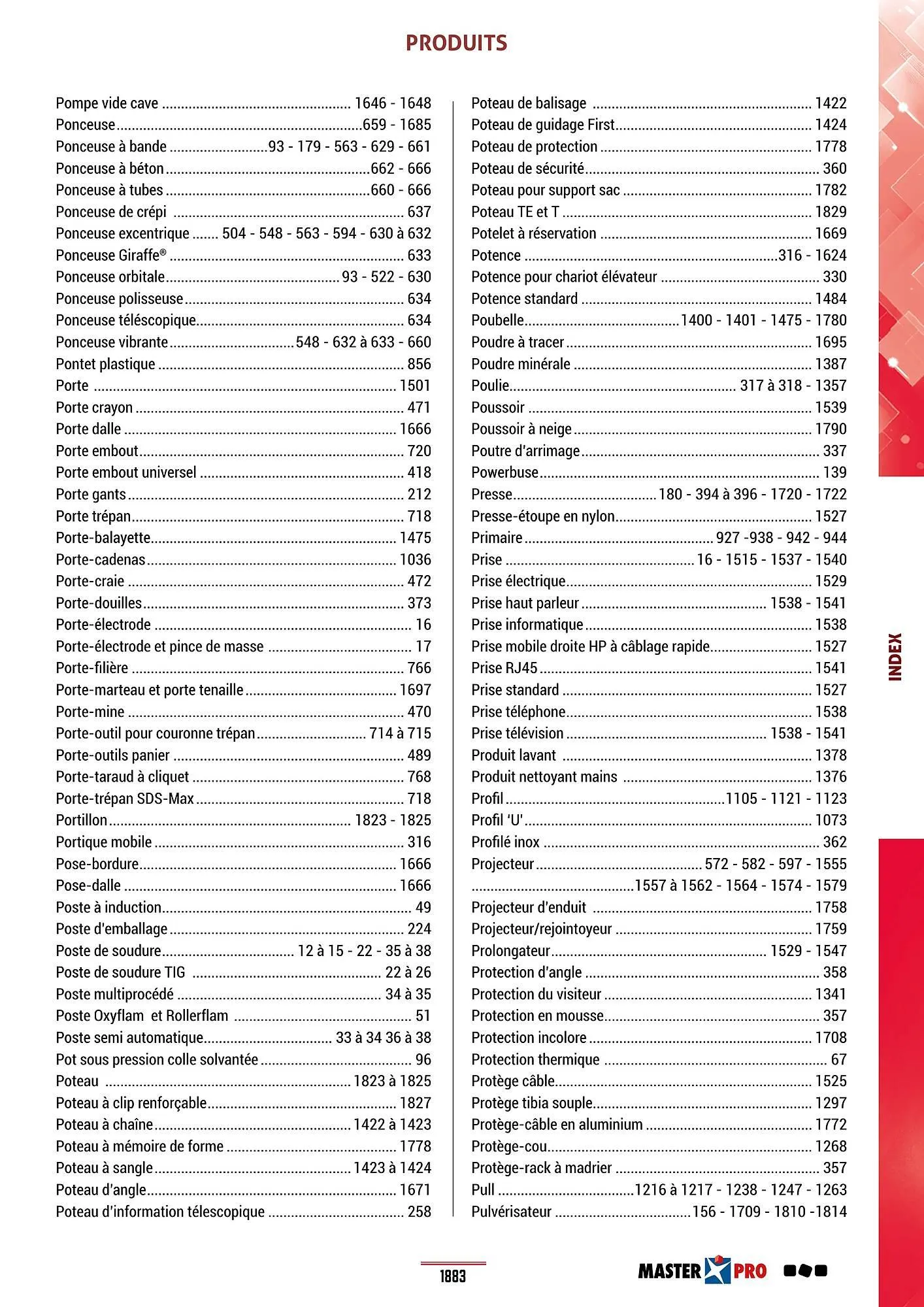 Catalogue Master Pro du 28 janvier au 30 décembre 2028 - Catalogue page 1887