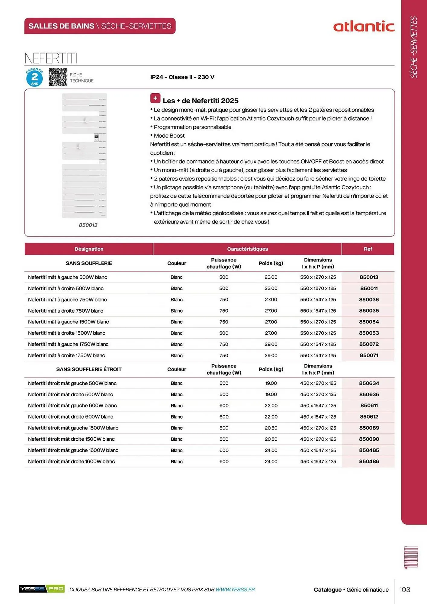 Catalogue Yesss electrique du 14 octobre au 31 décembre 2026 - Catalogue page 105