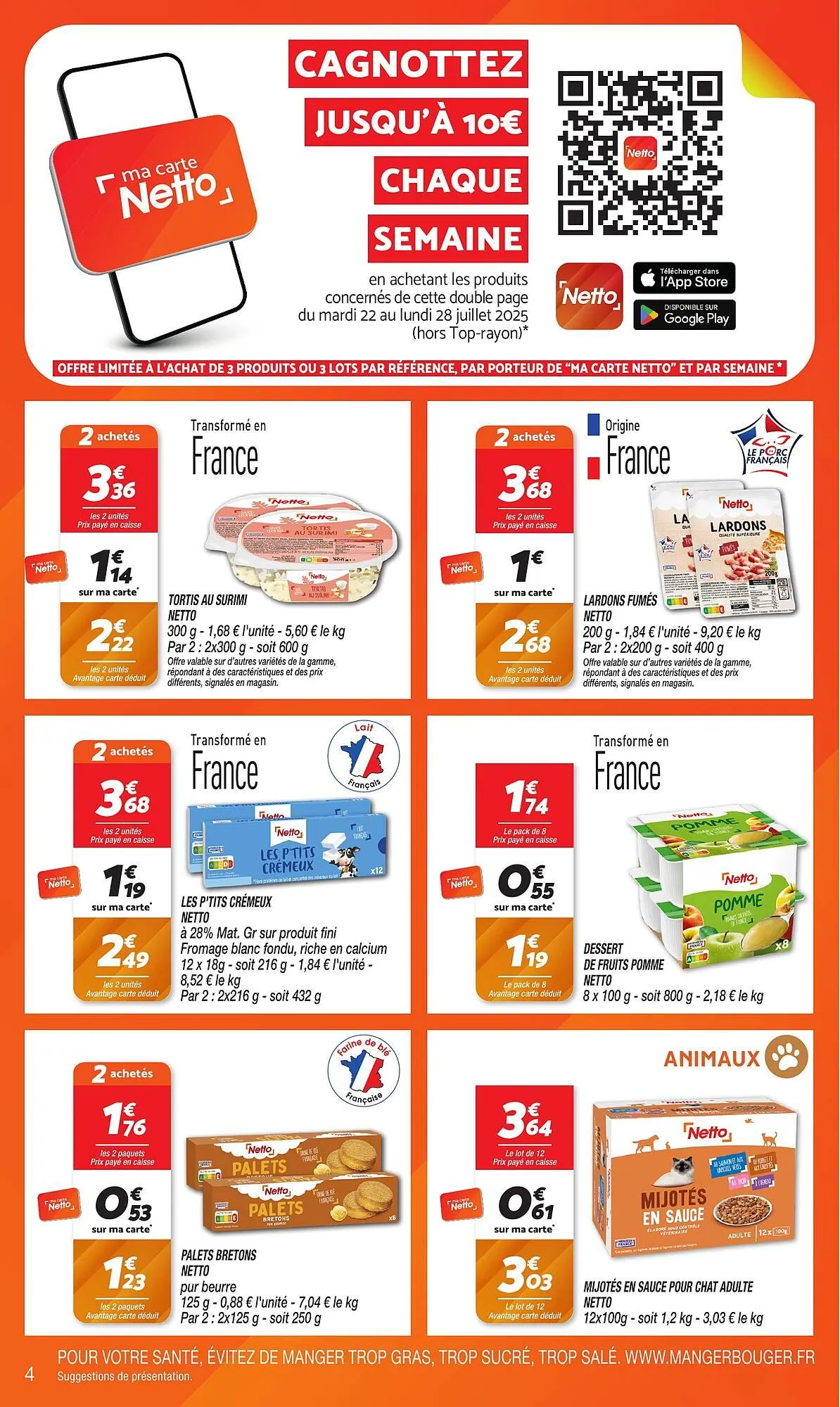 Catalogue Netto du 22 juillet au 28 juillet 2025 - Catalogue page 4
