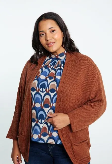 Gilet ample chauve-souris uni