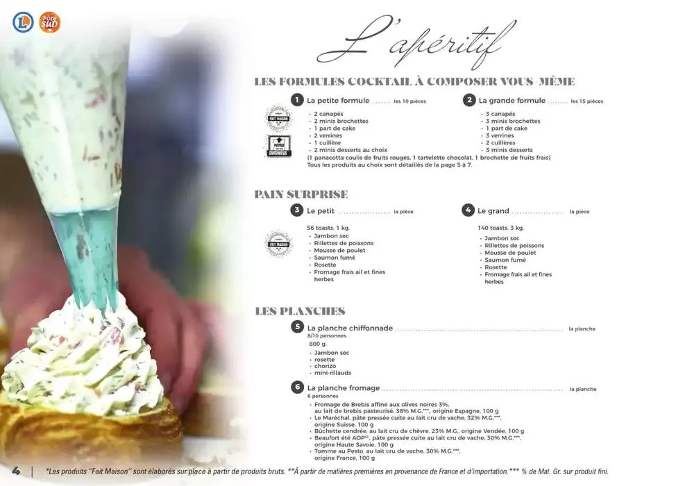 CARTE TRAITEUR 2025 du 3 janvier au 29 novembre 2025 - Catalogue page 34