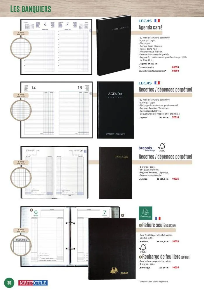 Les Agendas et Calendriers 2025 du 23 mai au 31 décembre 2025 - Catalogue page 30