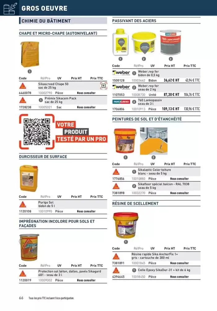 Matériaux 2025 du 1 janvier au 31 décembre 2025 - Catalogue page 66