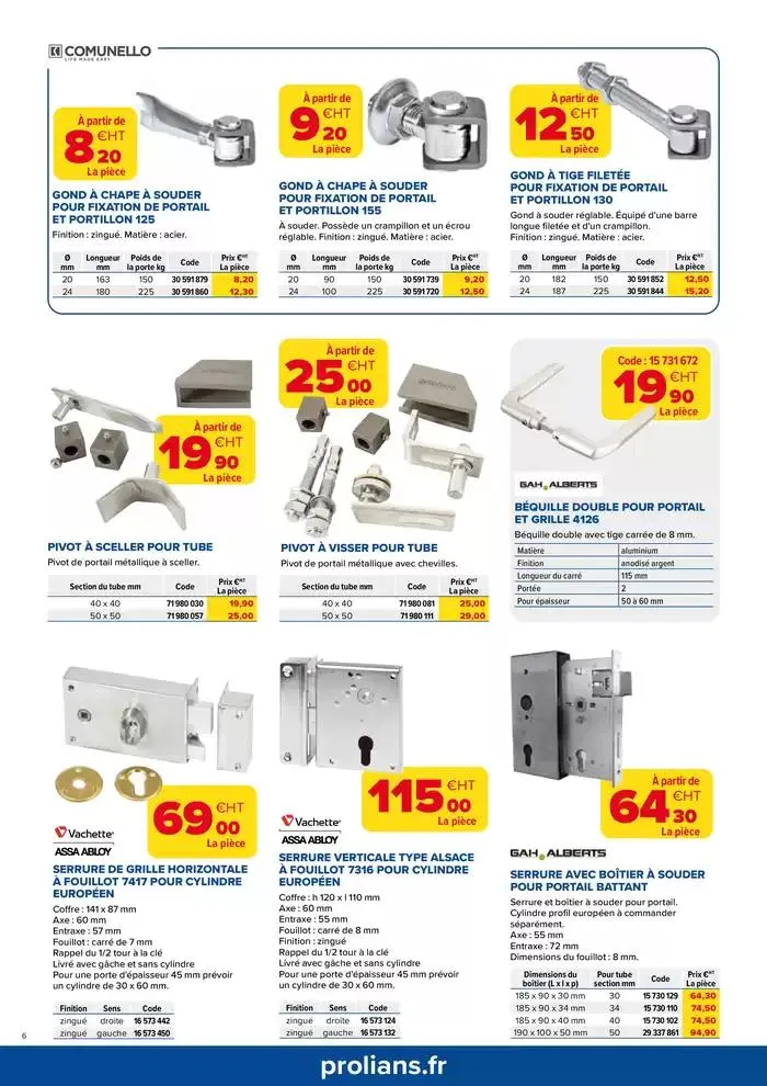 Opération Portail Aménagement Extérieur du 4 mars au 30 avril 2025 - Catalogue page 6