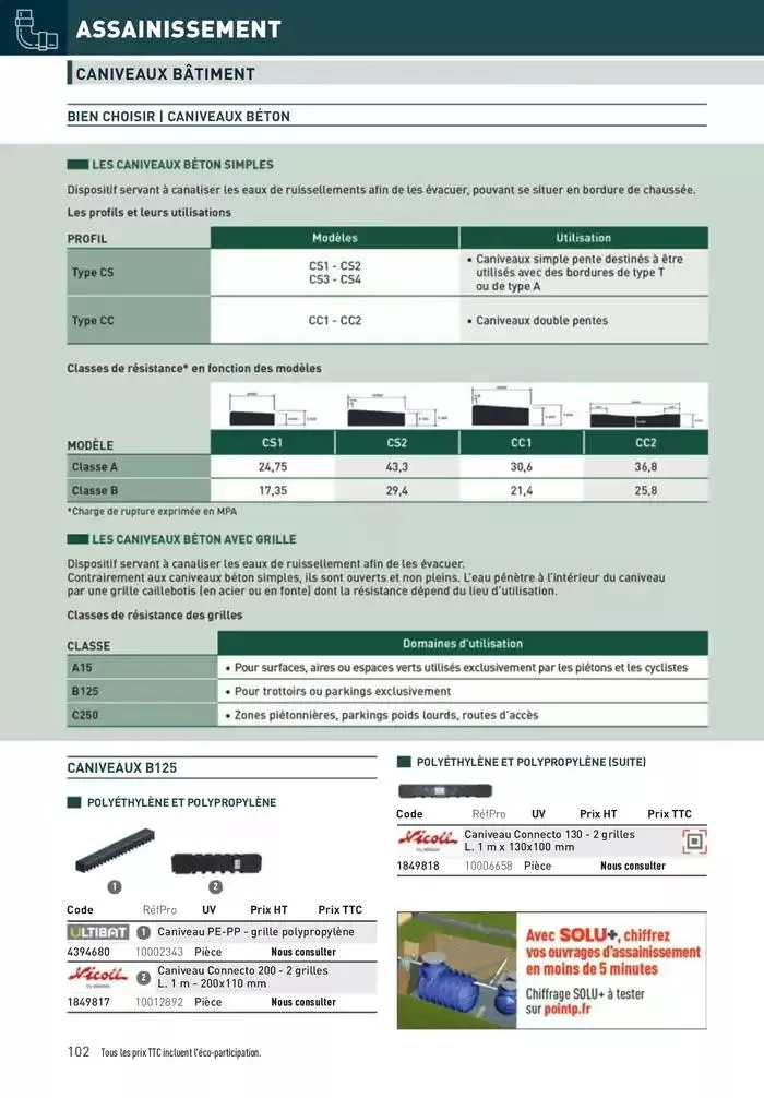 Matériaux 2025 du 1 janvier au 31 décembre 2025 - Catalogue page 102