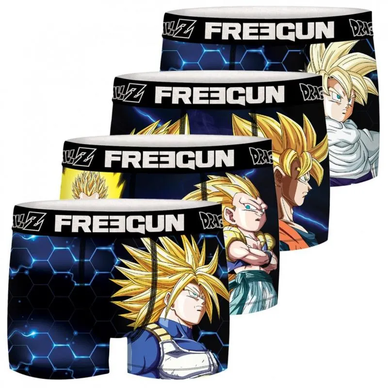 Lot de 4 Boxers Freegun homme Dragon Ball Z