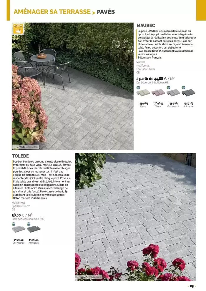 Aménagements Extérieurs 2025 du 30 avril au 31 décembre 2025 - Catalogue page 85