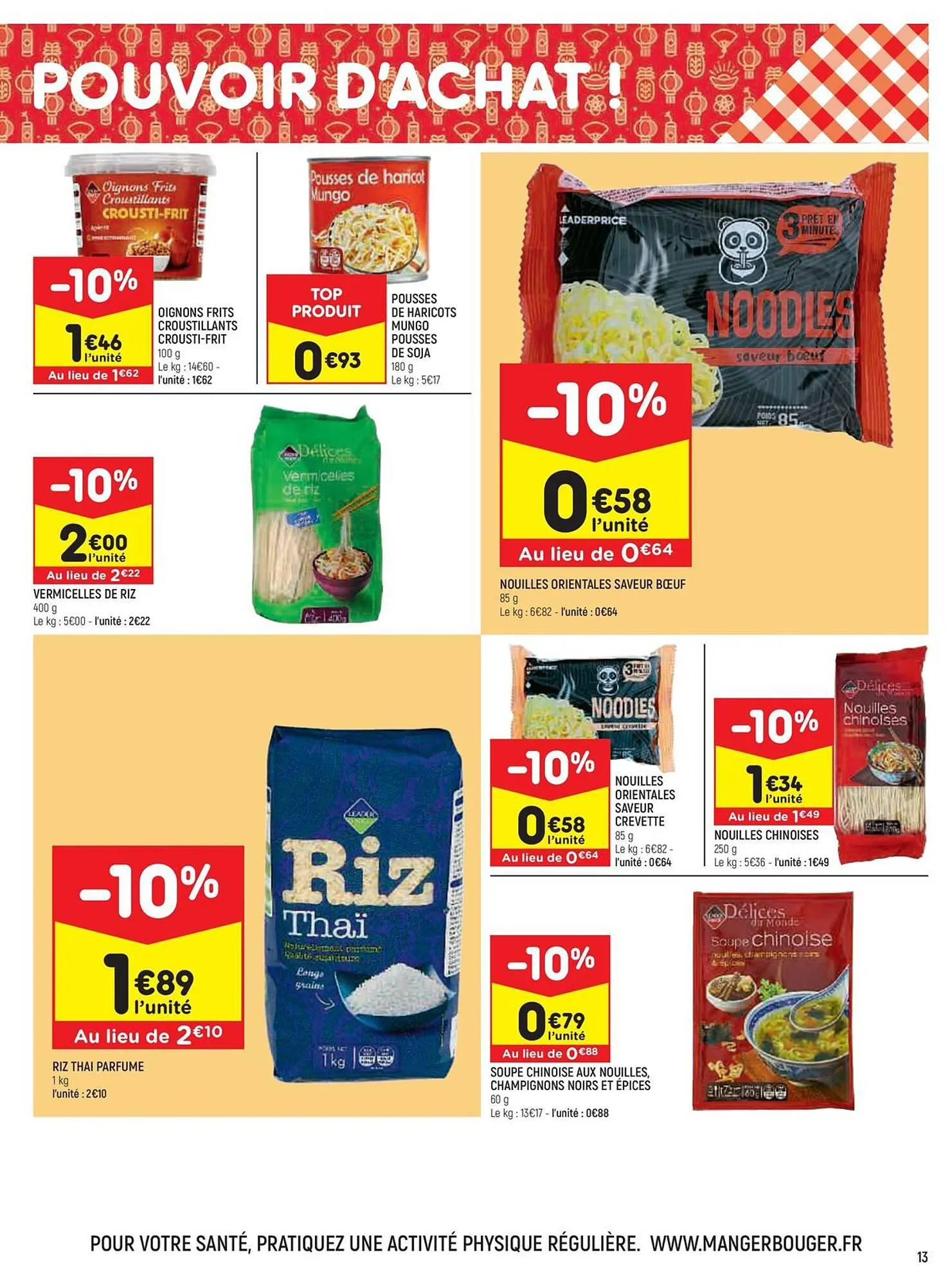 Catalogue Leader Price du 9 janvier au 21 janvier 2024 - Catalogue page 13