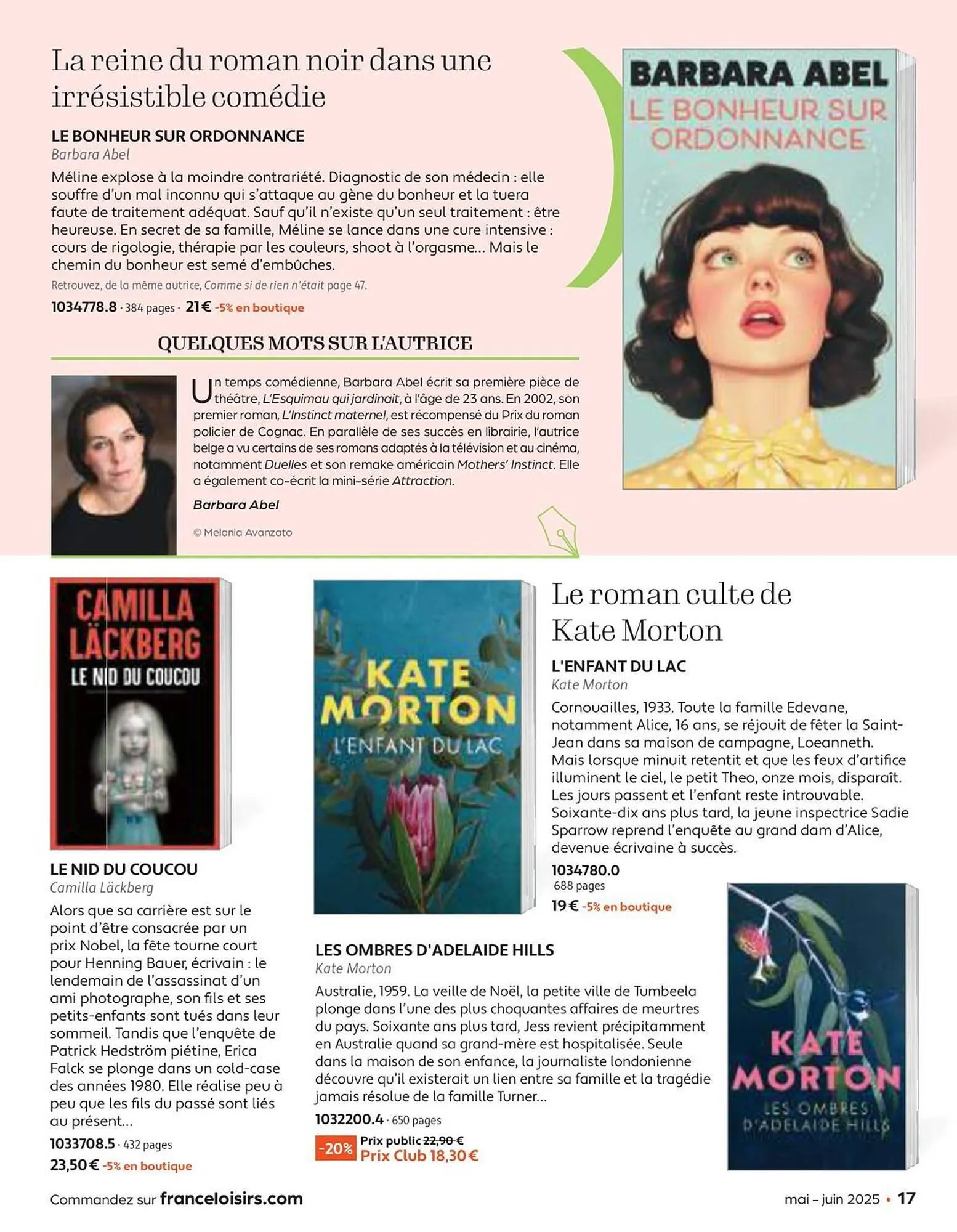 Catalogue France Loisirs du 30 avril au 30 juin 2025 - Catalogue page 17