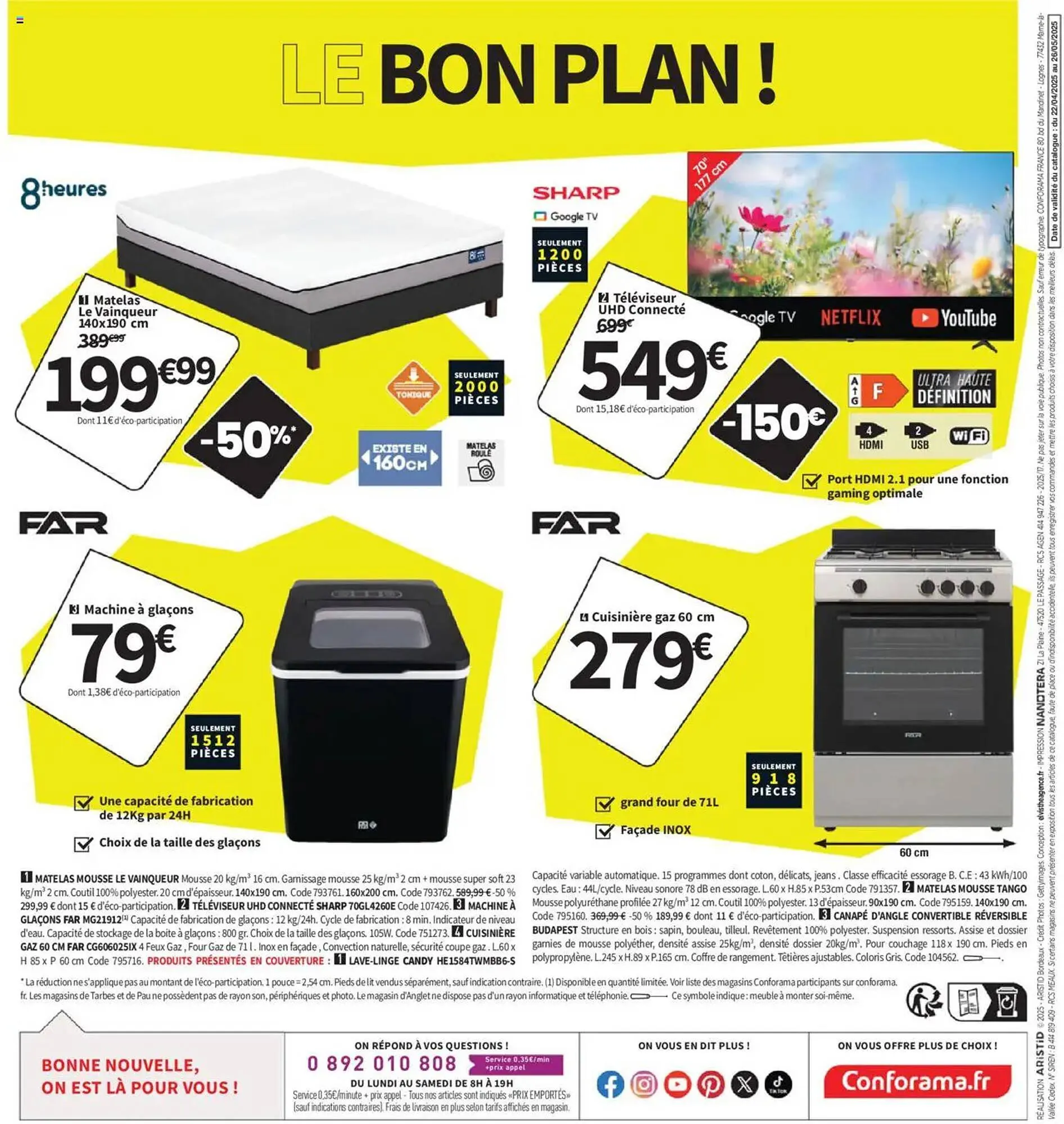Catalogue Conforama du 22 avril au 26 mai 2025 - Catalogue page 44