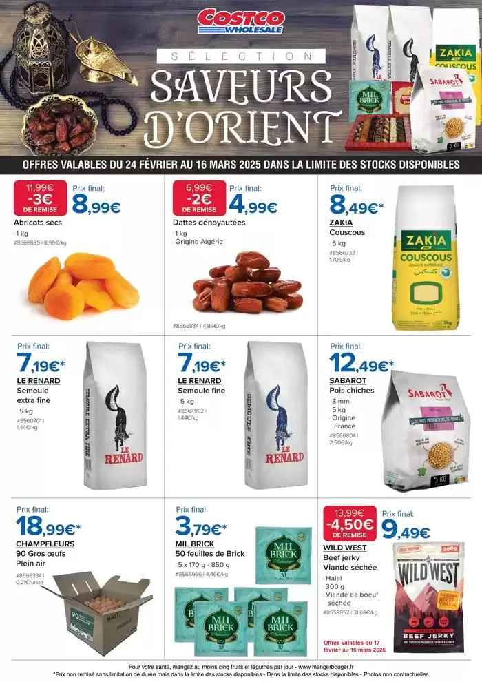 SAVEURS D'ORIENT du 28 février au 16 mars 2025 - Catalogue page 1