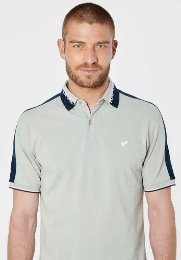 Polo gris homme