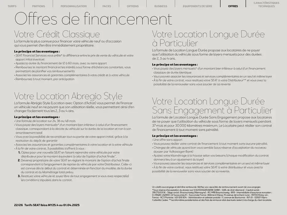 SEAT Ibiza du 2 avril au 2 avril 2026 - Catalogue page 22