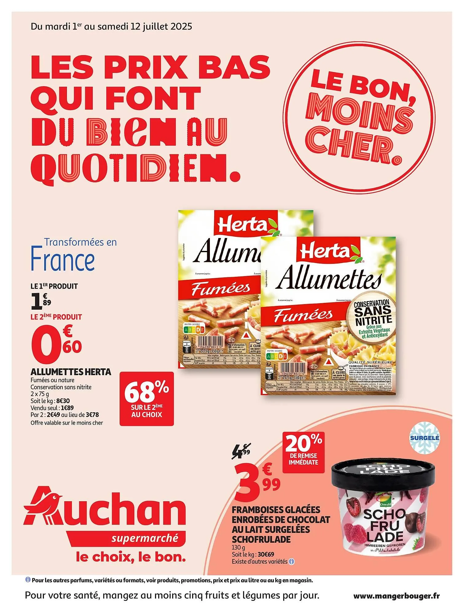 Catalogue Auchan du 1 juillet au 12 juillet 2025 - Catalogue page 1