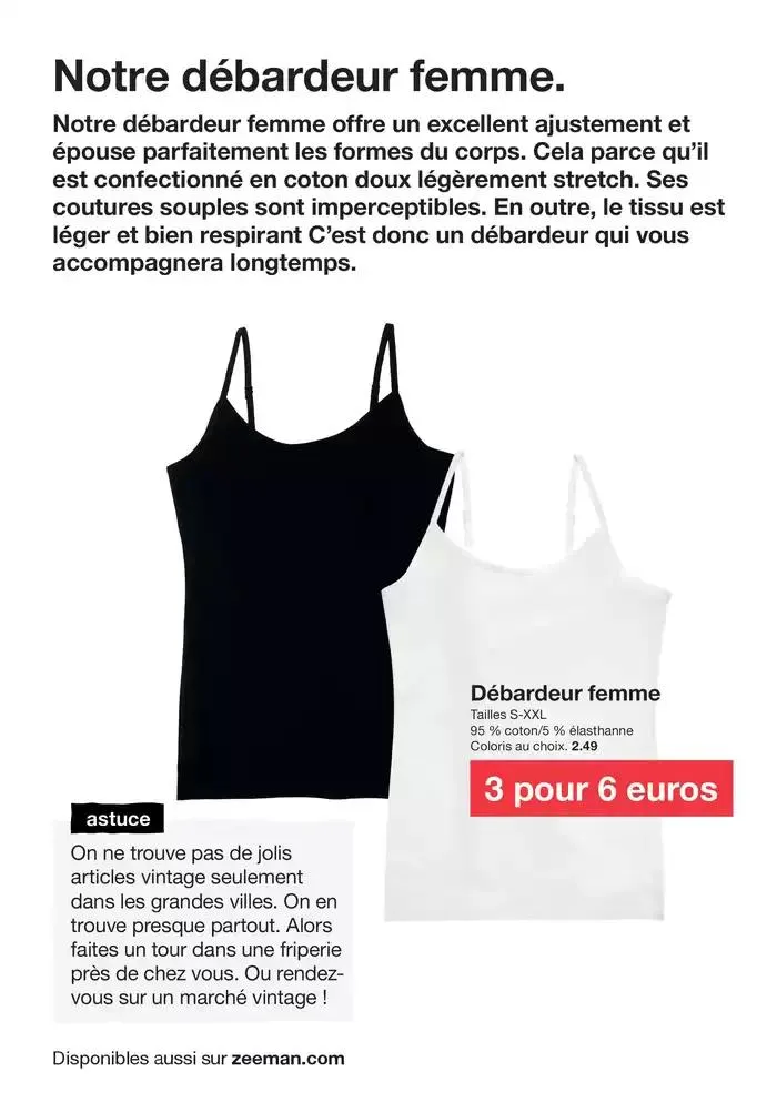 Nos basiques intemporels vont bien avec tout. du 3 mars au 14 mars 2025 - Catalogue page 12