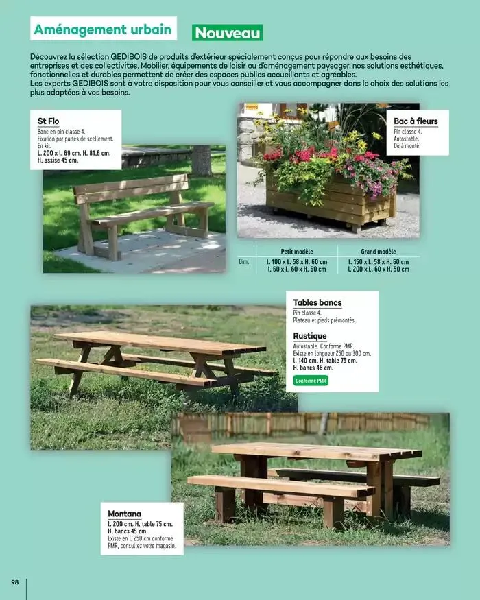 Aménagements Extérieurs 2025 du 1 janvier au 31 décembre 2025 - Catalogue page 98