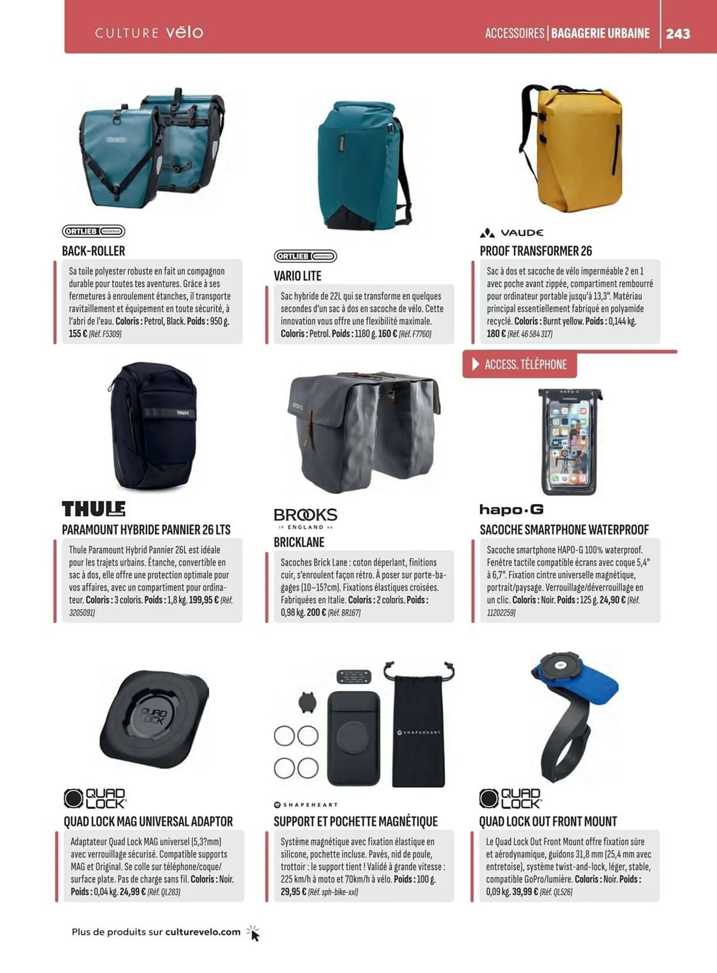 Catalogue Culture Vélo du 19 décembre au 31 décembre 2026 - Catalogue page 243