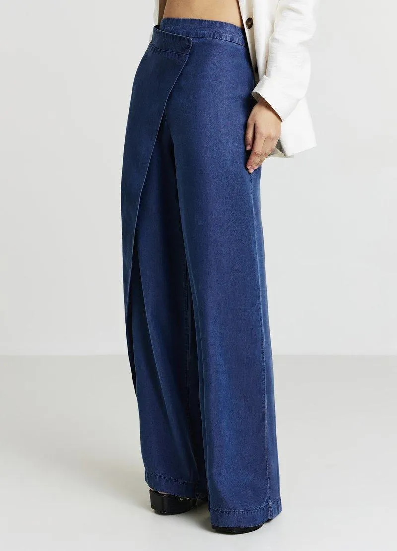 Pantalon classique - blu denim scuro