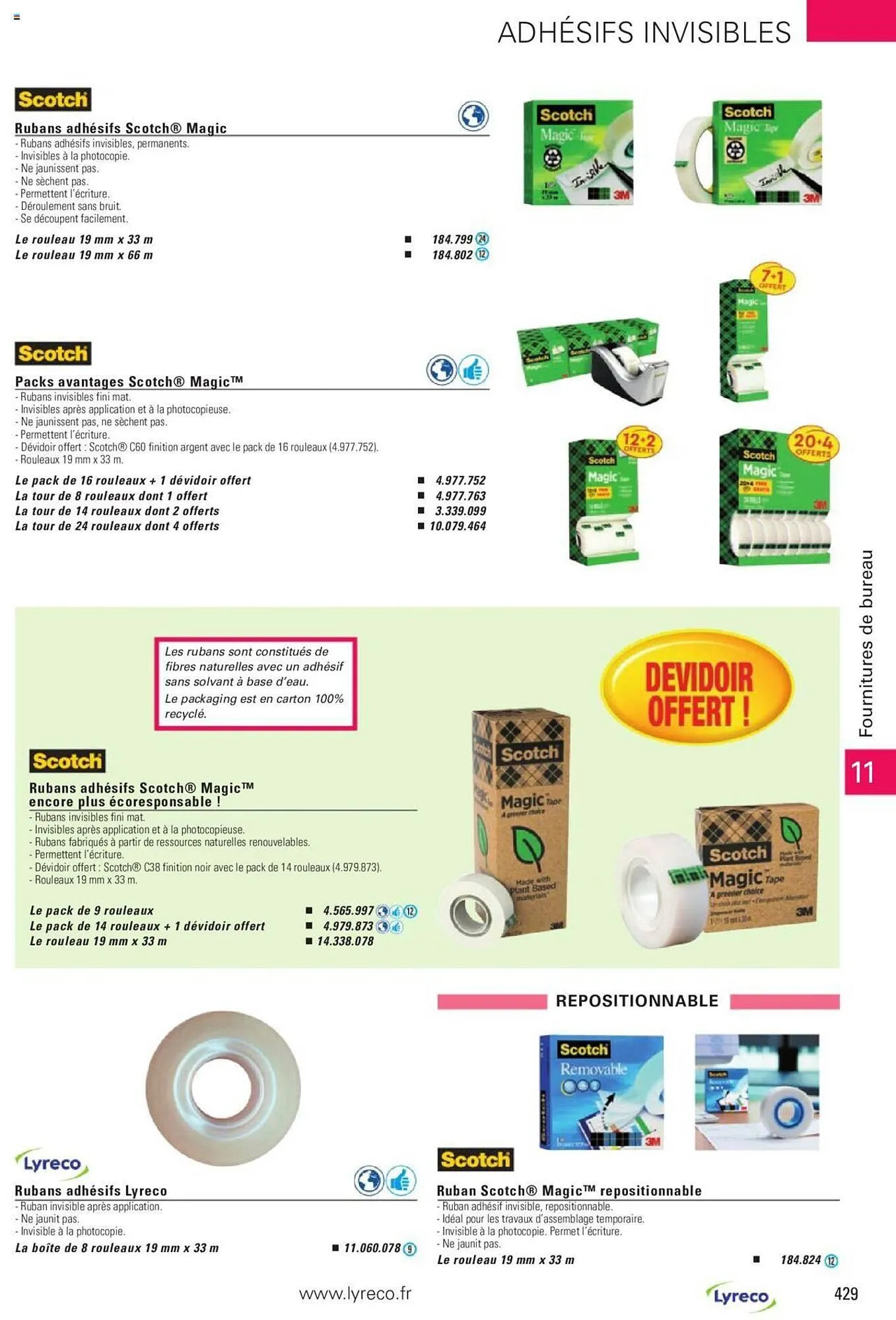 Catalogue Lyreco du 15 mai au 31 décembre 2023 - Catalogue page 429