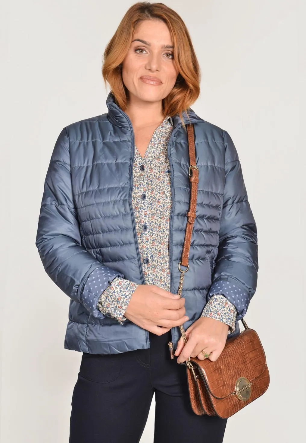 CALZANA - DOUDOUNE - BEIGE/BLEU