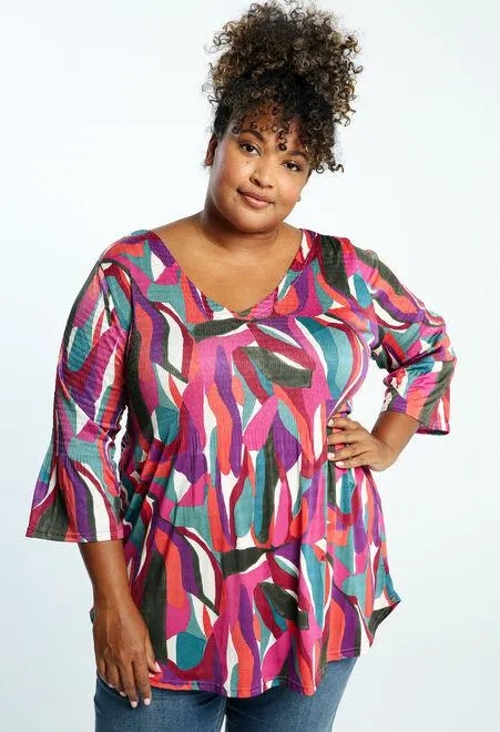 Longue tunique plissée