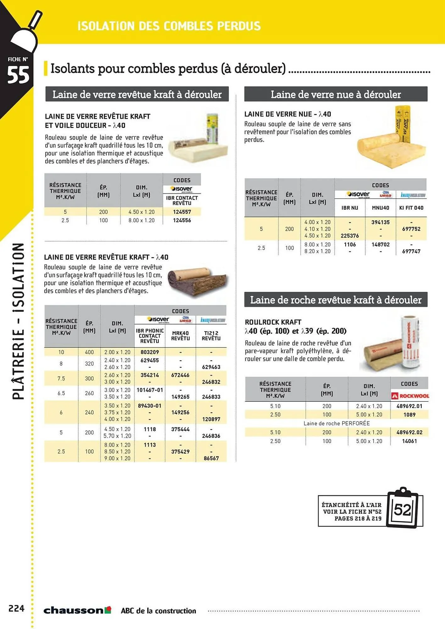 Catalogue Chausson Matériaux du 2 mai au 31 décembre 2025 - Catalogue page 226