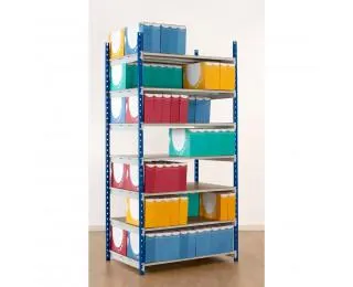 Rayonnage RANGECO Simple accès - Elément de départ - 7 niveaux - 100x35 cm
