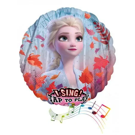 Ballon en aluminium musical La Reine des Neiges 2 71 cm